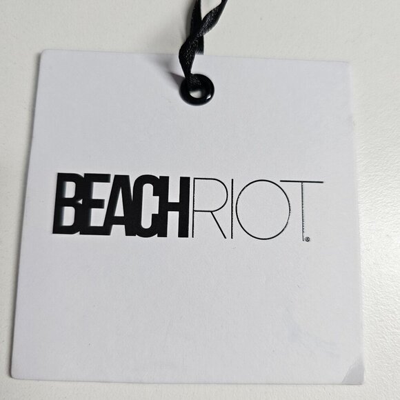 Beach Riot Camilla Bikini Top Peach Leopard Wire Adjustable Travel Womens XS NWT - Picture 6 of 9